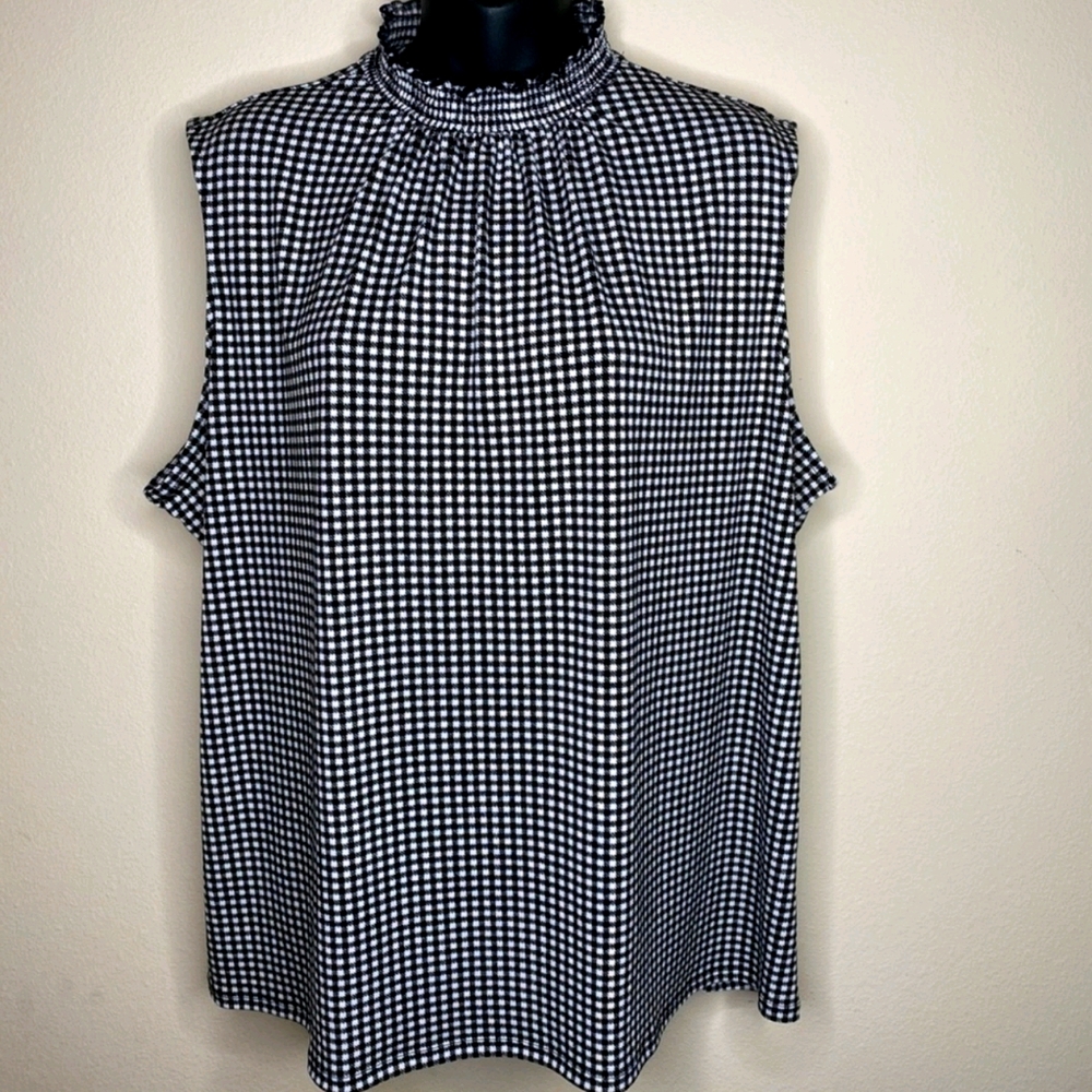Small High Neck Elle Sleeveless Blouse